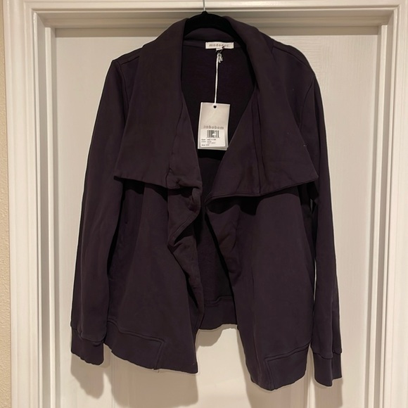 New Mod-O-Doc
French Terry Long Sleeve Draped Front Jacket Size S/M - Picture 3 of 10